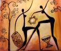 bailando desnuda porcelana y arboles africanos
